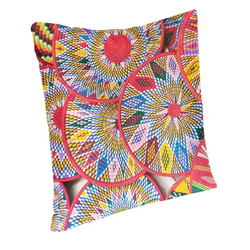 Nordic Style Ethiopian Plates Cushion Covers 45x45 Velvet Sefed Throw Pillow Case Sofa Car Square Pillowcase Bedroom Decoration