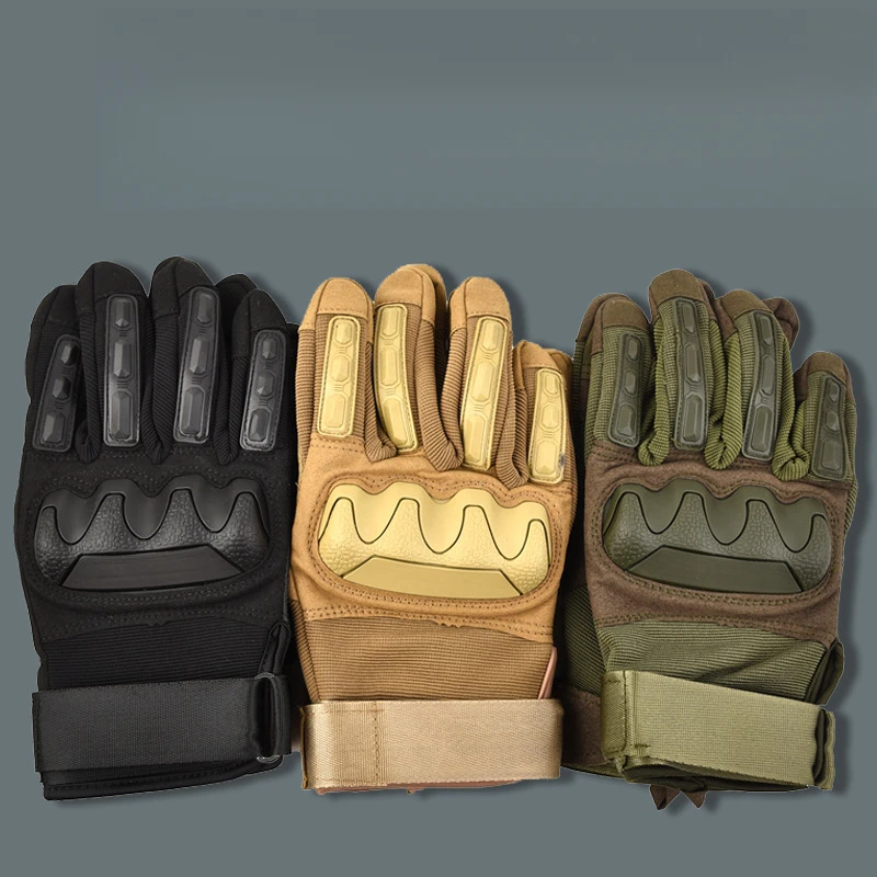 Guantes tácticos de dedo largo para deportes al aire libre, ciclismo, Fitness, montañismo, entrenamiento, pantalla táctil de dedo completo