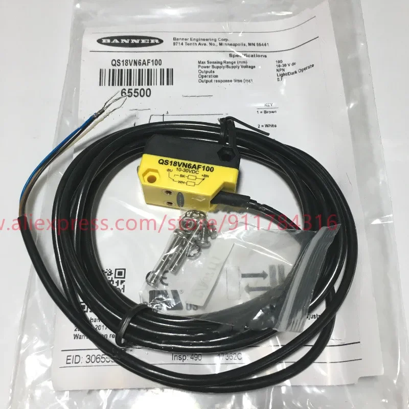 Brand new original  reflected photoelectric sensor QS18VN6AF100 QS18VP6AF100