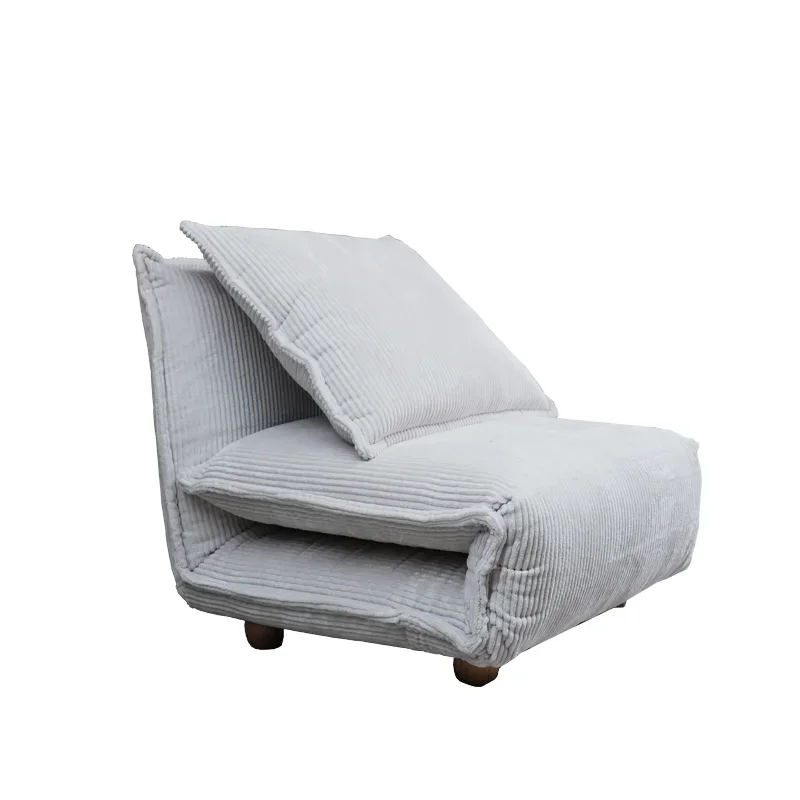 

Single lazy folding bed can lie down and sleep medieval retro Korean cream wind balcony living room