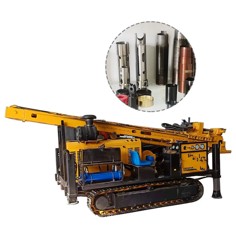 200m Rock Drilling Machine Borehole Water Well Bore Hole Diesel Power Portable Crawler Rotary Drilling Rig Machine