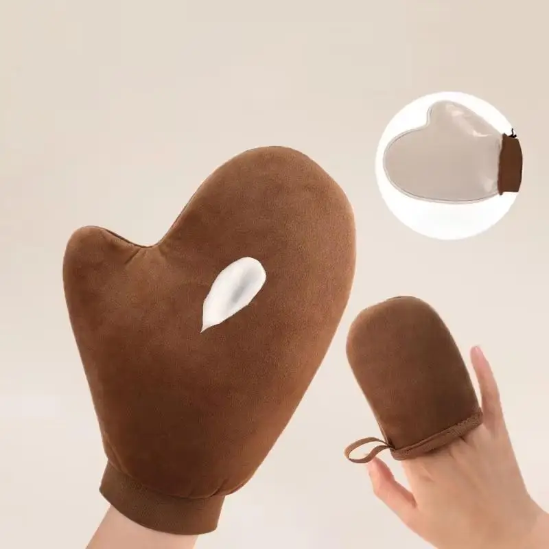 Non-Sticky Hands Double-Sided Flocking Glove Applicator 1Pcs for Canvas Painting Glue Priming Tasks