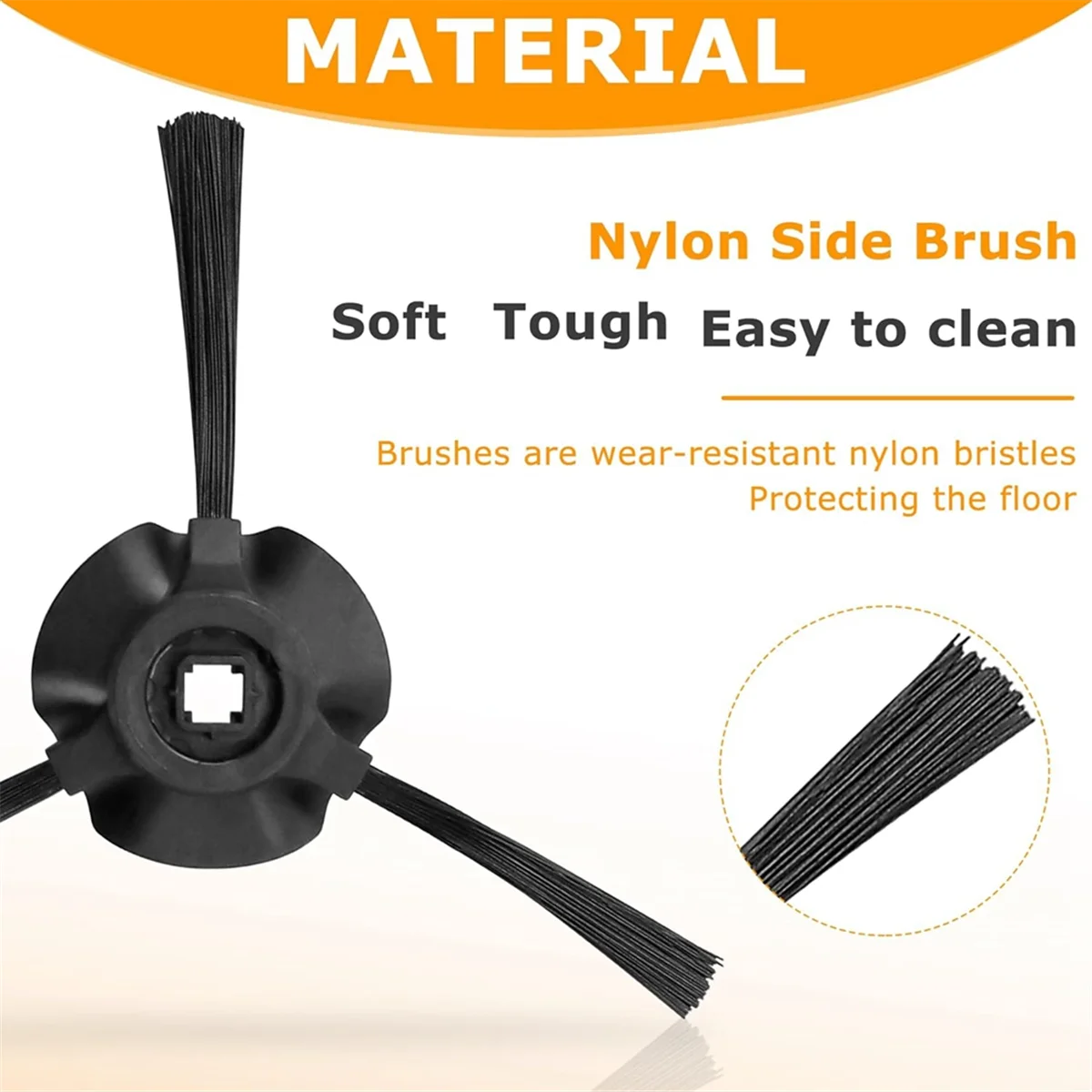 8 عبوات من الفرش الجانبية البديلة للمكنسة الكهربائية Matrix Robot RV2310، RV2310AE، AV2310، AV2310AE، RV2300