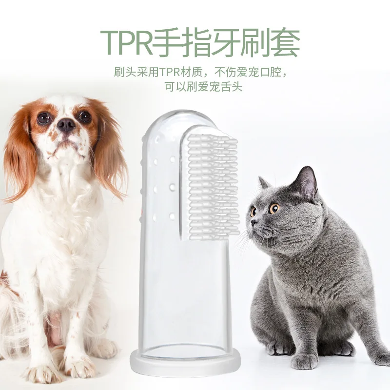 Pet Toothpaste Toothbrush Set Cat Toothbrush Cat Dog Finger Set Dog Toothbrush Oral Cleaning Pet Supplies