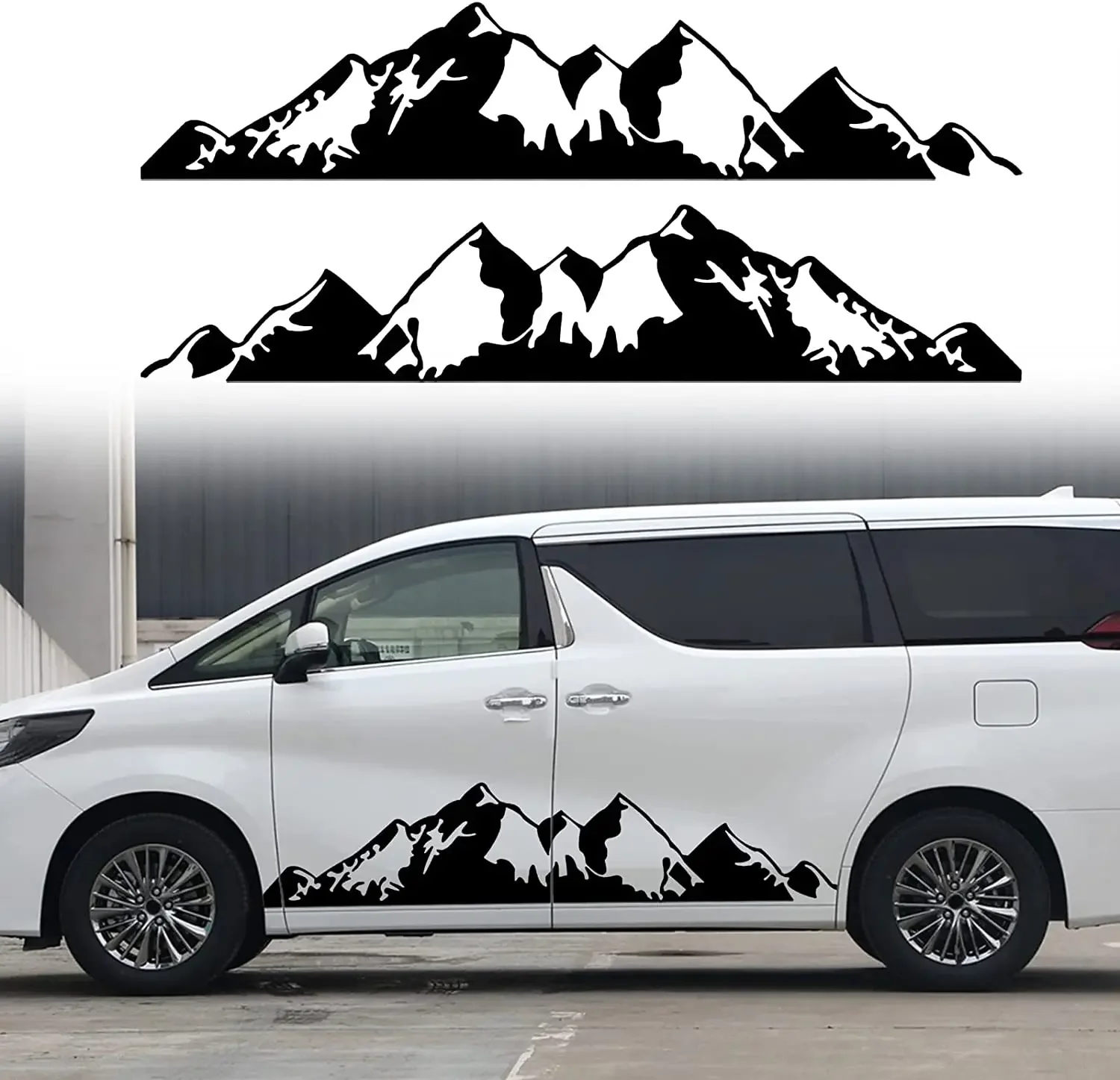 

QianBao DIY Universal Vinyl Auto Body Door Side Mountain Graphic Decal Sticker Decals Decoration for All Cars SUV Pickup T
