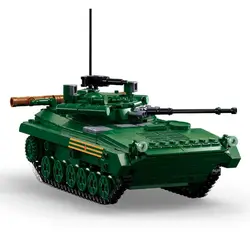 Sluban BMP-2MS Infantry Fighting Vehicle Building Block Kit Military Tank Collection Model MOC Army Bricks Toys Gifts for Kids