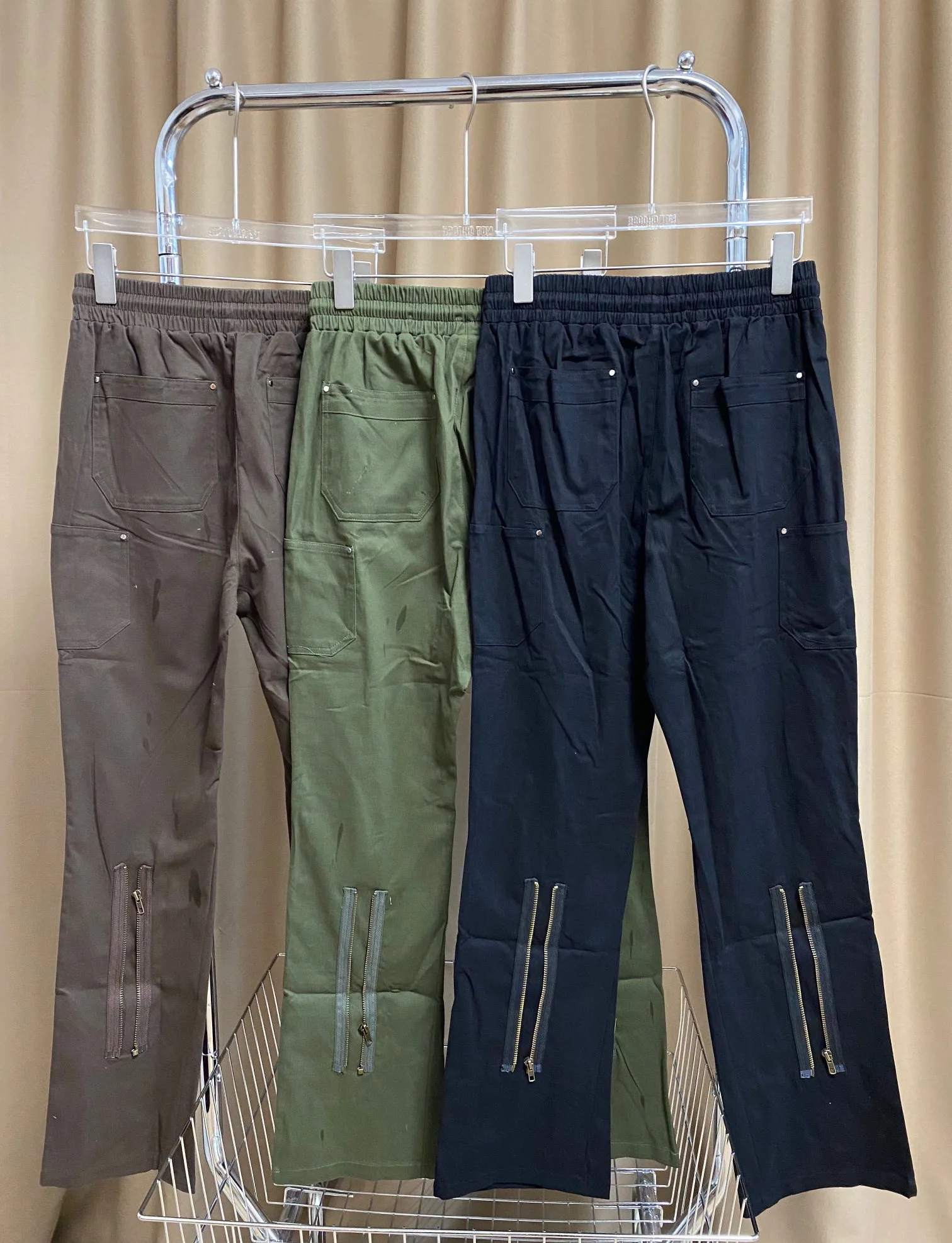 VUJADE KENIJIMA 003 pantalones de trabajo Retro con cremallera pantalones vaqueros largos informales energía juvenil Sle cintura media Slim Fit Denim ropa de otoño