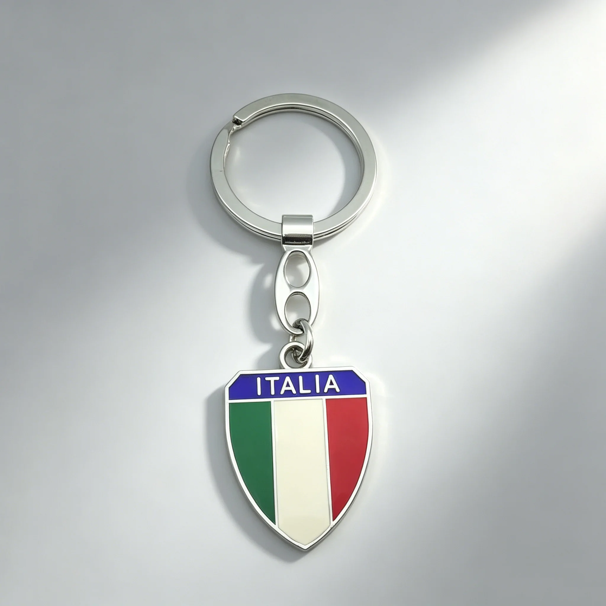 Holiday Tourist Souvenirs Medal Keychain Italia Metal Alloy Letters Prize Key Ring Fancy Key Chain Premium Gift