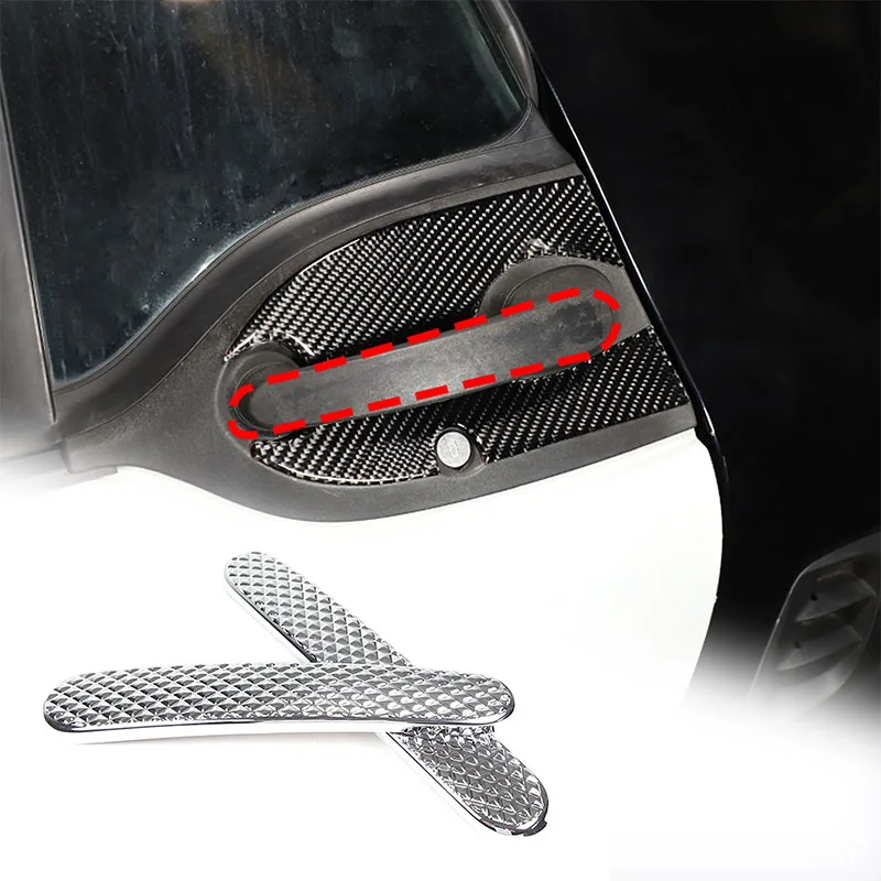 

For Mercedes-Benz Smart 453 Fortwo 2016-2021 ABS Carbon Fiber Car Exterior Handle Protective Cover Sticker Exterior Accessories