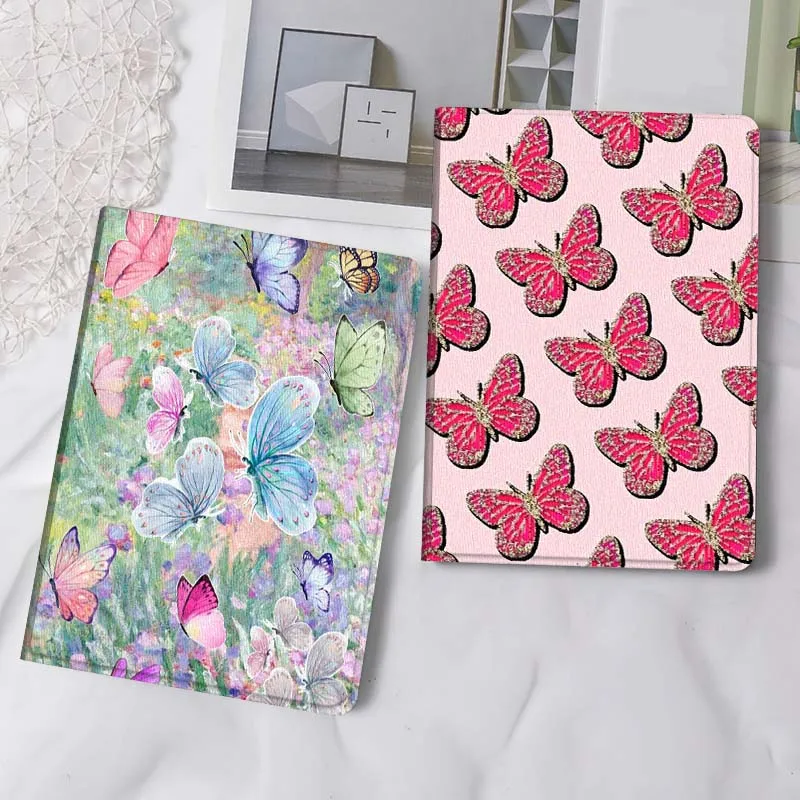 

Colorful Cartoon Butterfly Tablet Case For Apple iPad Air Pro mini 1 2 3 4 5 6 7 8 9 11 M2 M3 M5 M4 5th 6th 7th 10th 11th Gift