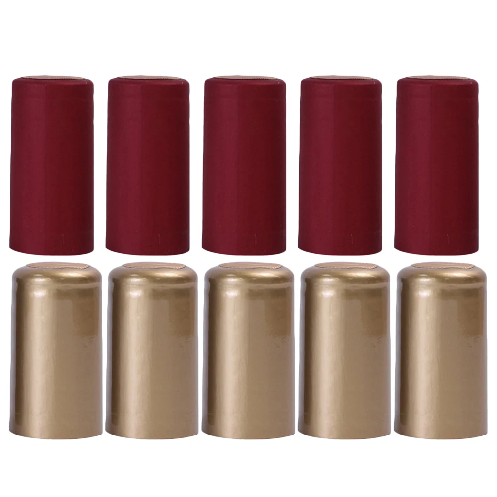 

200 Pcs Red Wine Heat Shrinkable Glue Cap Bottle Capsule Sleeves Sealer for Bottles Capsules with Pvc Wrap Wrappers Tops