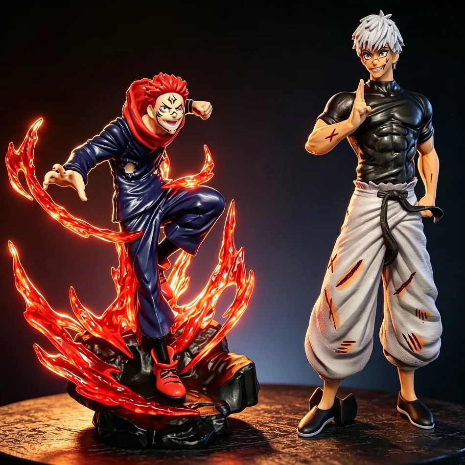 22cm Jujutsu Kaisen Anime Figure Ryomen Sukuna/Gojo Satoru Action Model Statue Desktop & PC Case Decoration Collection Toys Gift
