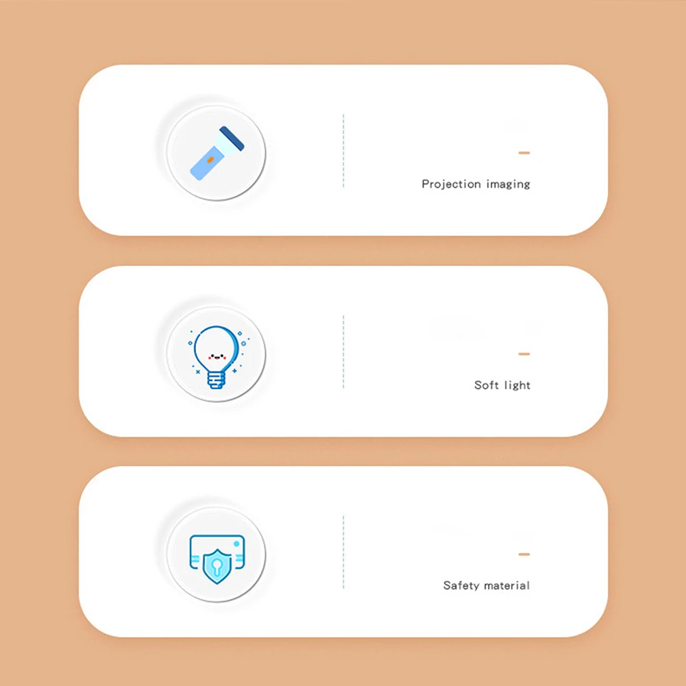 Flashlight Projector for Kids Baby Sleeping Story Book Torch Lamp Toy Early Education Toy Holiday Christmas Gift Light Up Toy