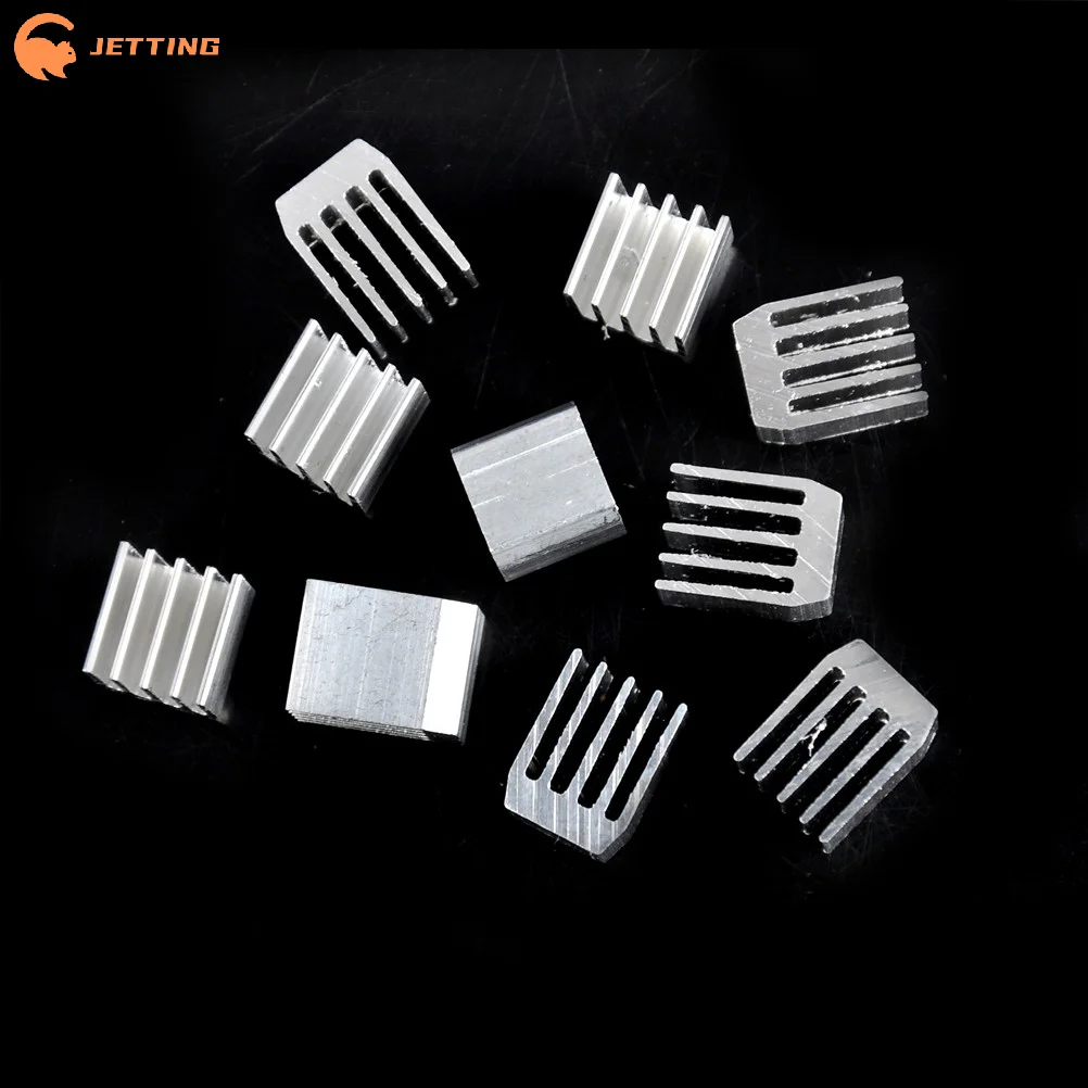 

(New) 10Pcs 9x9x12mm Aluminum Heat Sink RAM Radiator Heatsink Cooler