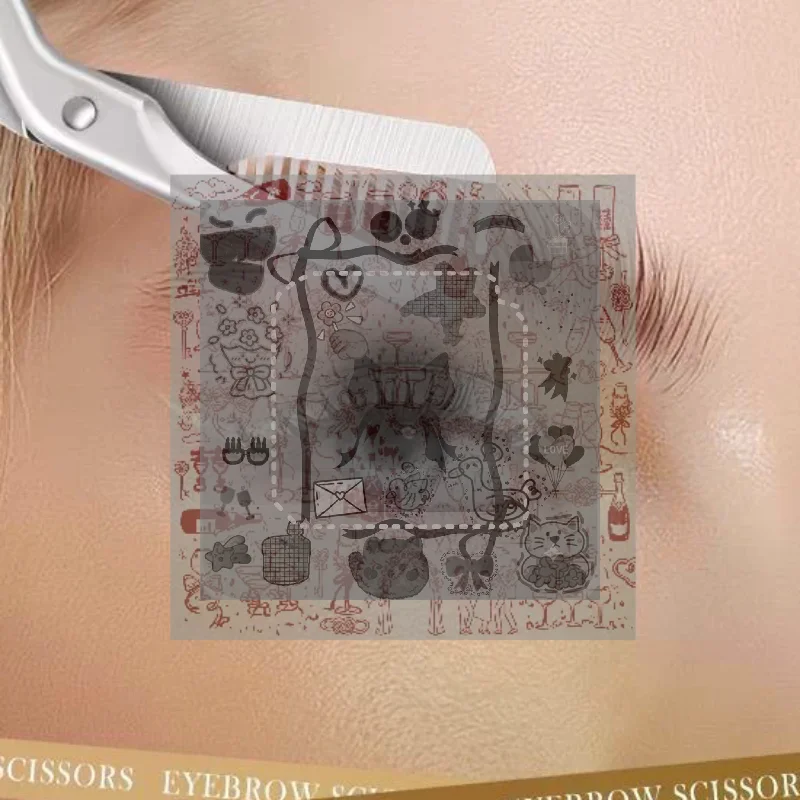 Stainless Steel Eyebrow Scissors With Comb Precision Shaping & Grooming Facial Hair Grooming Tool Perfect Face Care Tool