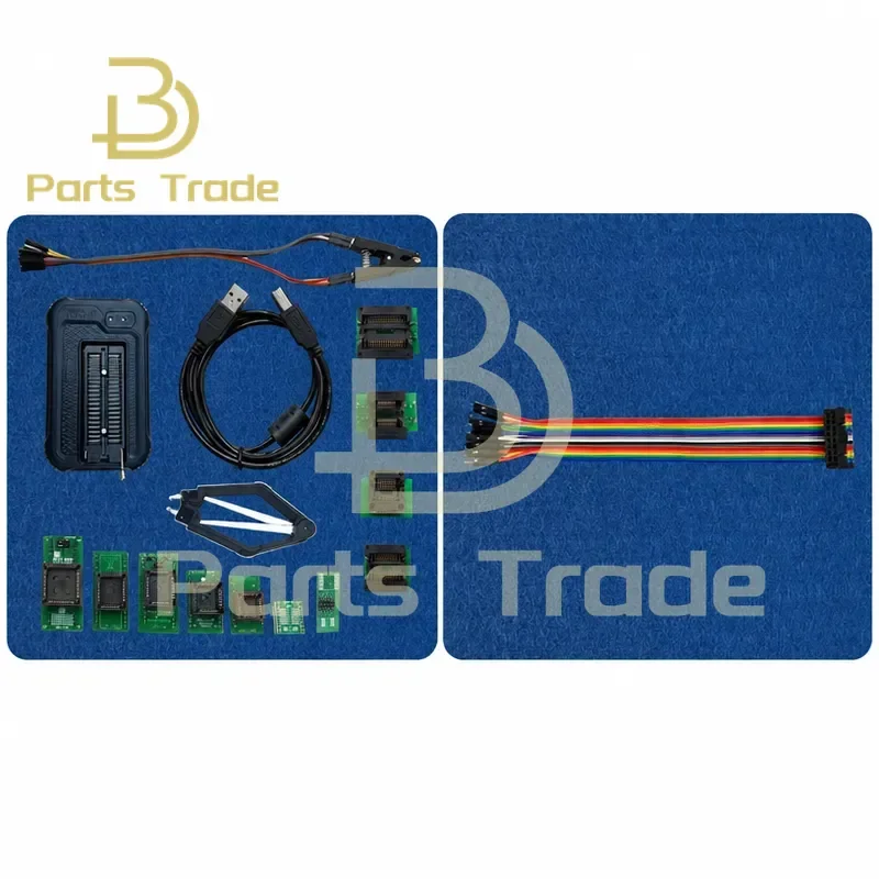 T48 TL866-3G Programmer Support 34000+ ICS for EPROM MCU SPI Nor NAND Flash EMMC IC Tester with 14 Parts and Other Adapters