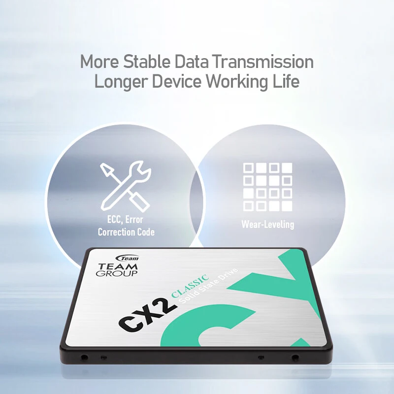 CX2กลุ่มทีม2.5 "SSD 128GB 256GB 512GB 1TB SATAIII 3D NAND โซลิดสเตทไดรฟ์ภายใน520เมกะไบต์/วินาที