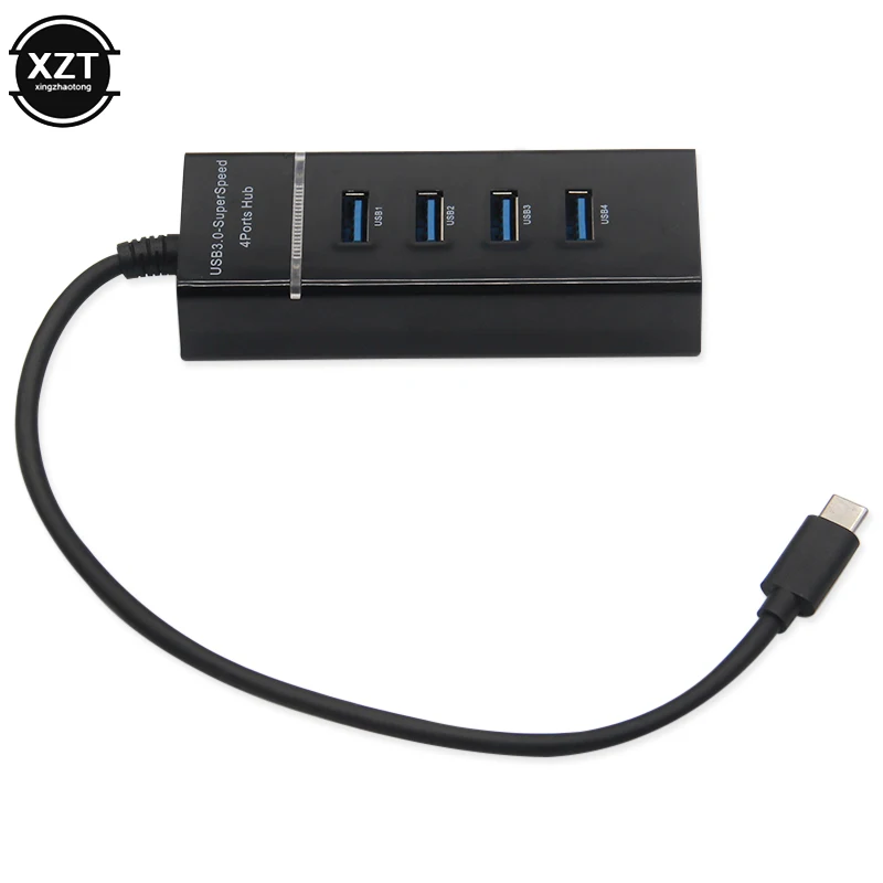 Type-C HUB Splitter USB 3.0 4 Ports High-speed USB 3.1 Hub USB One For Four