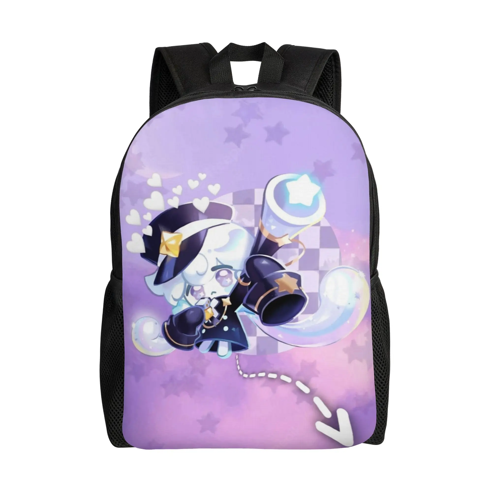 

Milky Way Cookie Backpack for Men Women Casual Student Business Daypack Cookie Run Kingdom College Shoulder Bag Gift