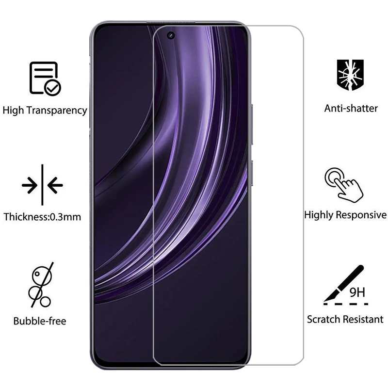 Realme 13 Plus用スマホケース、Realme13 4G/5G/13Plus/135G/5G対応、強化ガラス付き背面カバー、360度保護、realme（リアルミ）