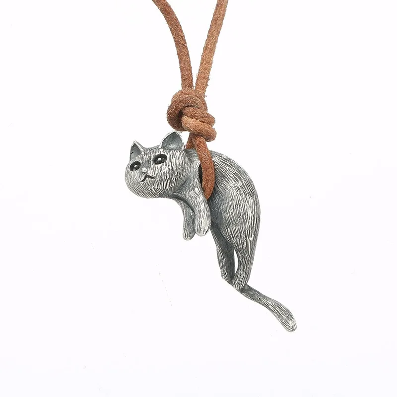 

Retro original animal cartoon anime cat pendant simulation necklace clothing accessories