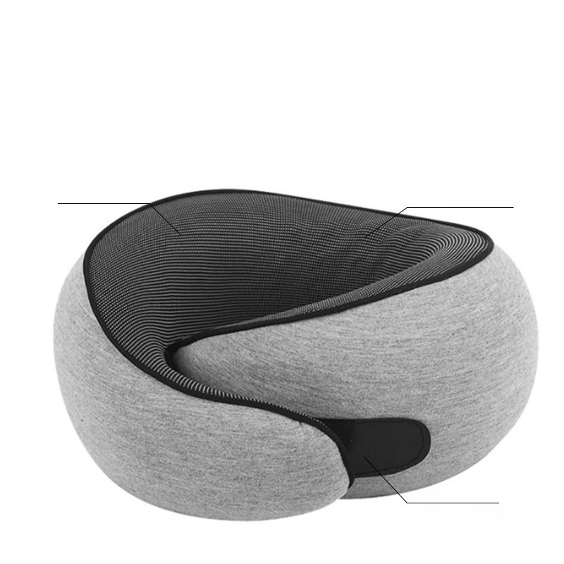 Neck Protection U-shaped Pillow Slow Rebound Memory Cotton Nap Pillow Portable Aircraft Travel Neck Pillow