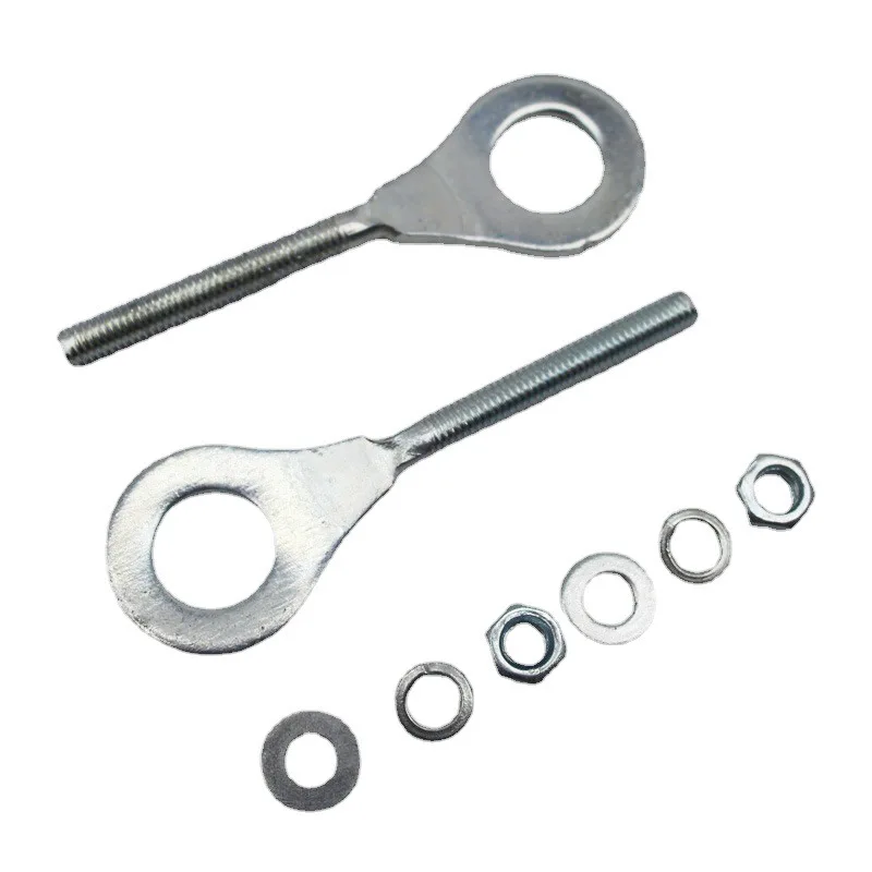 2pcs Motorcycle Chain Tensioner with Screw Gasket Chain Adjuster Compatible for XR/CRF 50 70 80 100 Models 2PCS