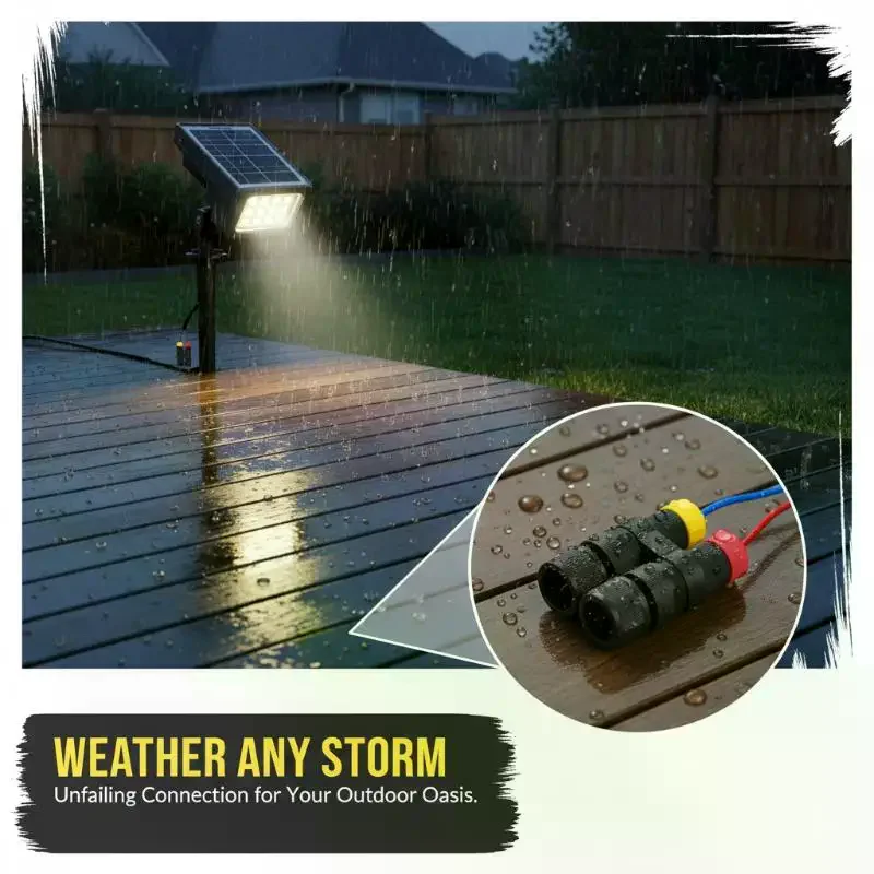 Waterproof Twisted Wire Connector Secure Connection Low Voltage DC 12V 24V for Landscape Lights