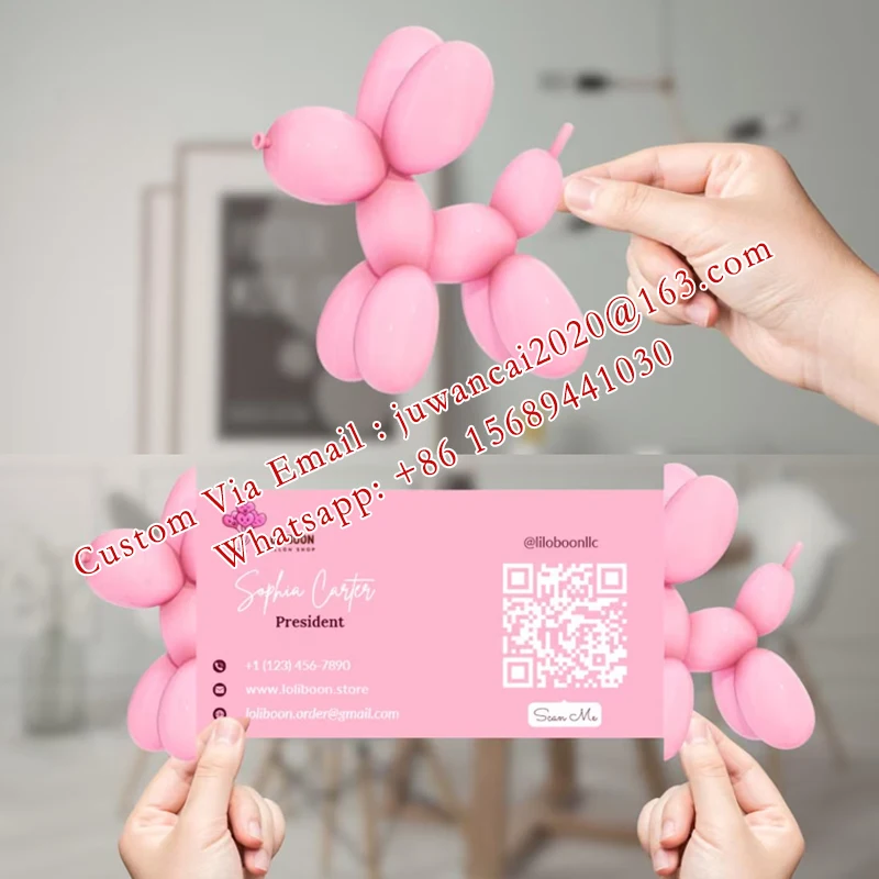 Custom 3D Pop-Up Business Card Template Foldable Die-Cut Design Flyer for Business