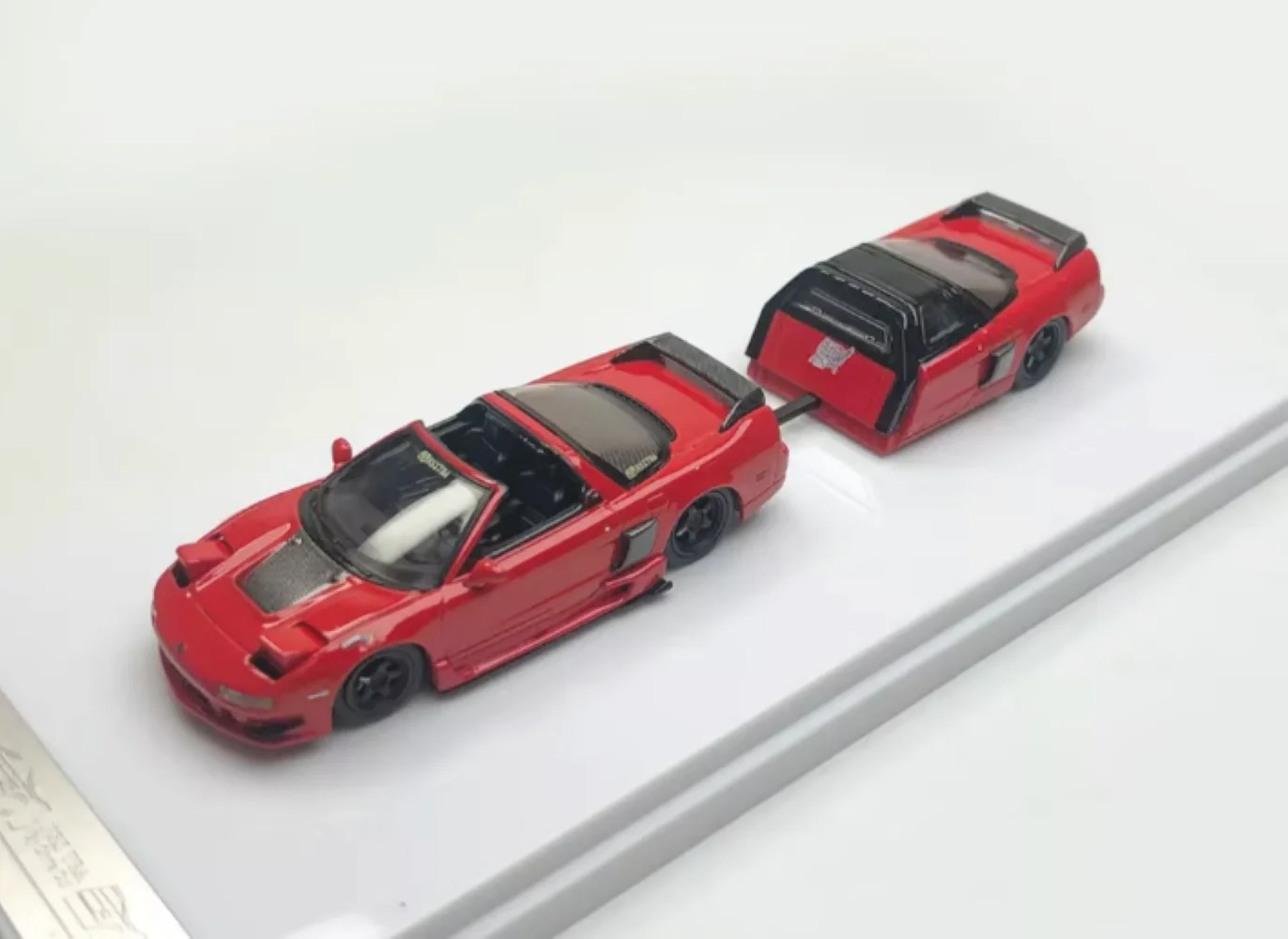 1/64 FY Acura NSX TRA Camper Trailer Sport Diecast Metal Car Collection Limited Edition Hobby Toys