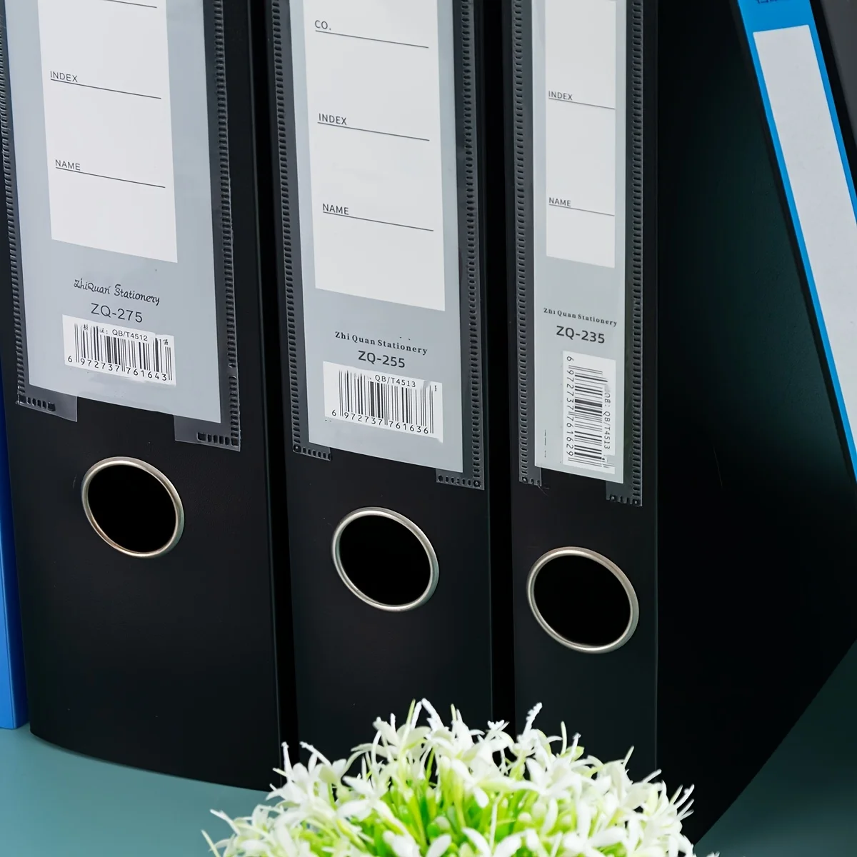 12pcs A4 Plastic File Boxes in 3 Colors - Thick, Large Capacity Document Organizer for Office Supplies, Accounting Receipts & Mo