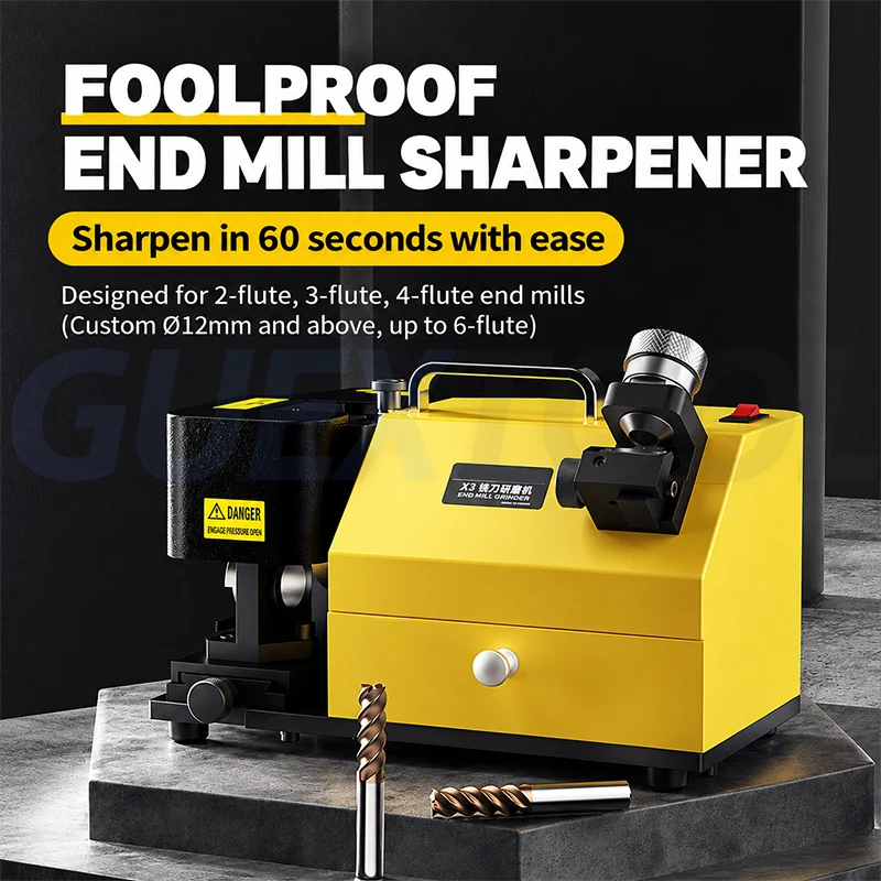 4-14MM Special Tool For Milling Cutter And Drill Bit With SDC Or CBN Wheel Full Metal Shell Pure Copper Motor Grinding Machine