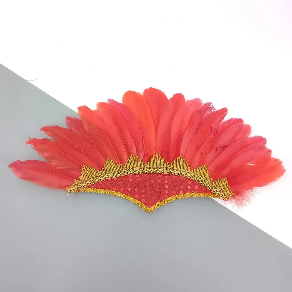 새로운 깃털 깃털 머리 장식 다채로운 머리 장착형 모자 조정 가능한 컬러 모자 멋진 드레스 파티