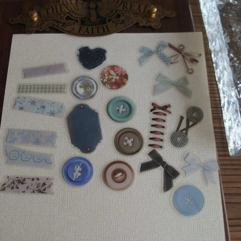 

48pcs Doll Handmade Workshop Tools Style PVC Sticker Scrapbooking DIY Gift Packing Label Decoration Tag