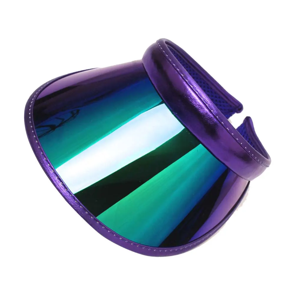 قبعة حماية من الأشعة فوق البنفسجية باللون الأرجواني الداكن خفيفة الوزن بحافة واسعة للشاطئ والسفر والمشي لمسافات طويلة والتخييم والمهرجانات