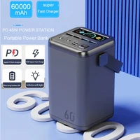 Powerbank 60000mAh 66W para camping