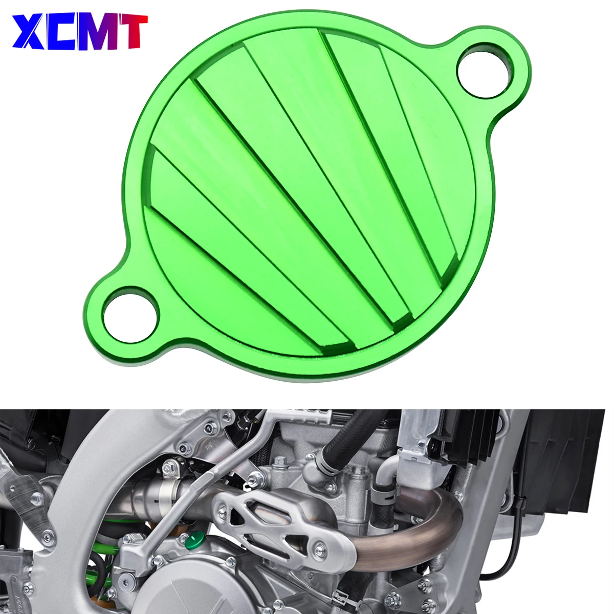 

CNC Billet Motorcycle Engine Oil Plug Filter Cover Cap Dirt Pit Bike For Kawasaki KX450F KX 450 450F 2016 2017 2018 2019 2020