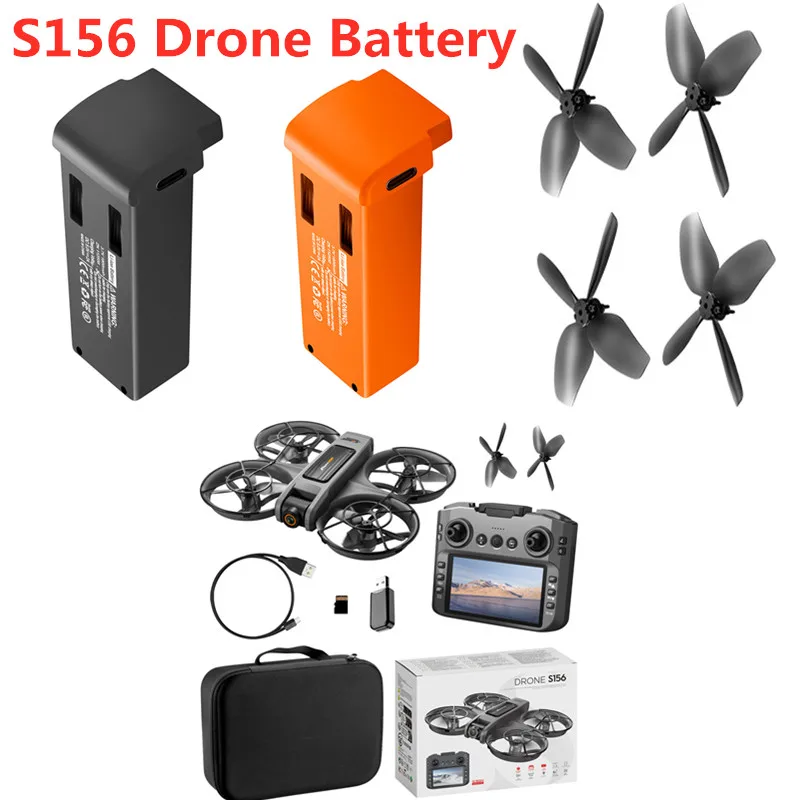 

S156 Brushless Remote Control RC Drone Quadcopter Spare Parts 3.7V 1800Mah Battery Propeller USB Remote Control S156 Accessories