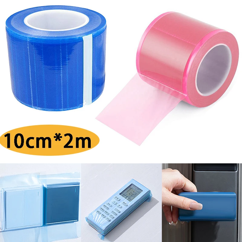 10cm*2m(100pcs) Tattoo Protective Film Disposable Tattoo Barrier Film Dental Tape Clear Wrap Covers Anti-fouling Band Extra Long
