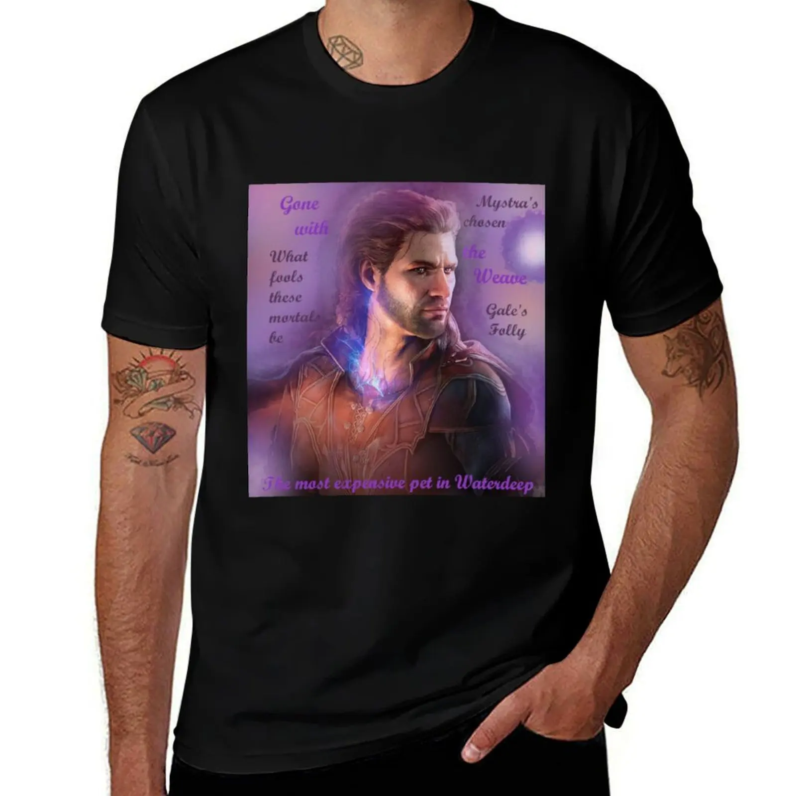 Gale: The Most Expensive Pet in Waterdeep T-Shirt Stylish Graphic Short Sleeve Top T-Shirt