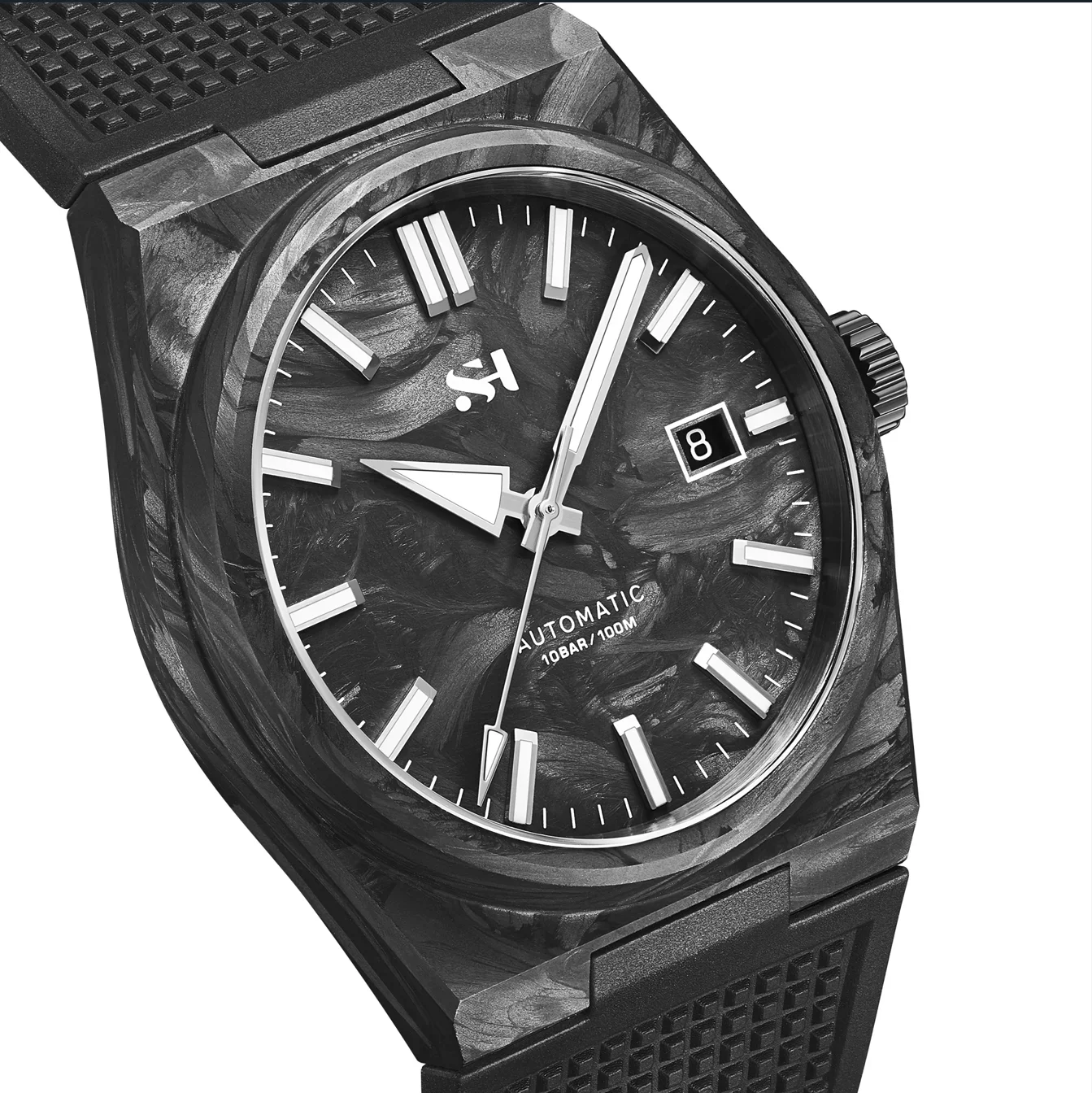 2025 New 40mm Carbon Automatic Watch Luxury 100m Waterproof Diver Watches PT5000 Diver Men PRX Watch