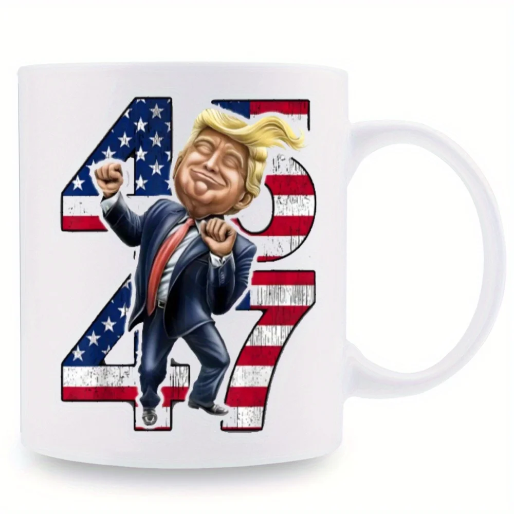 

Кофейная кружка Trump 2025 Re-Election Celebration | Керамика, изолированная и многоразовая на 11 унций. | Идеальный подарок для фанатов патриотической Трампа