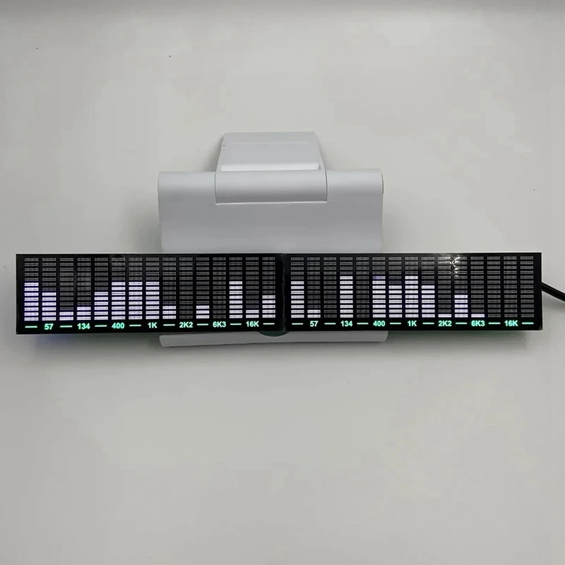 30-Segment White Spectrum Display LED Voice-Controlled Music Spectrum Display Sound-Pickup Atmosphere Light-A46I