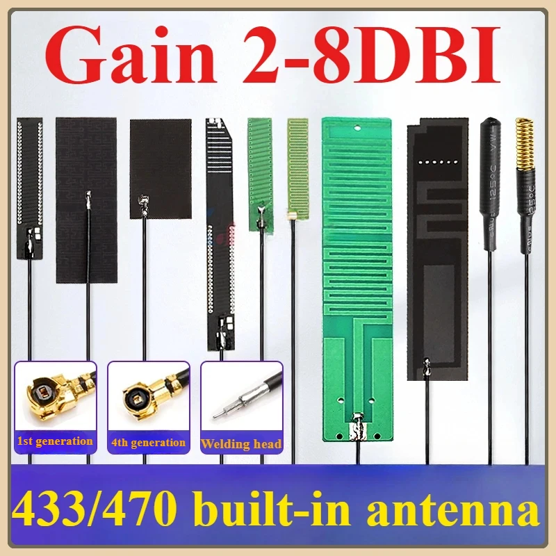 2Pcs/lot 433/470/868/915 MHz Built-In PCB Board Antenna Lora Bd+GPS Module High Gain Fpc Antenna