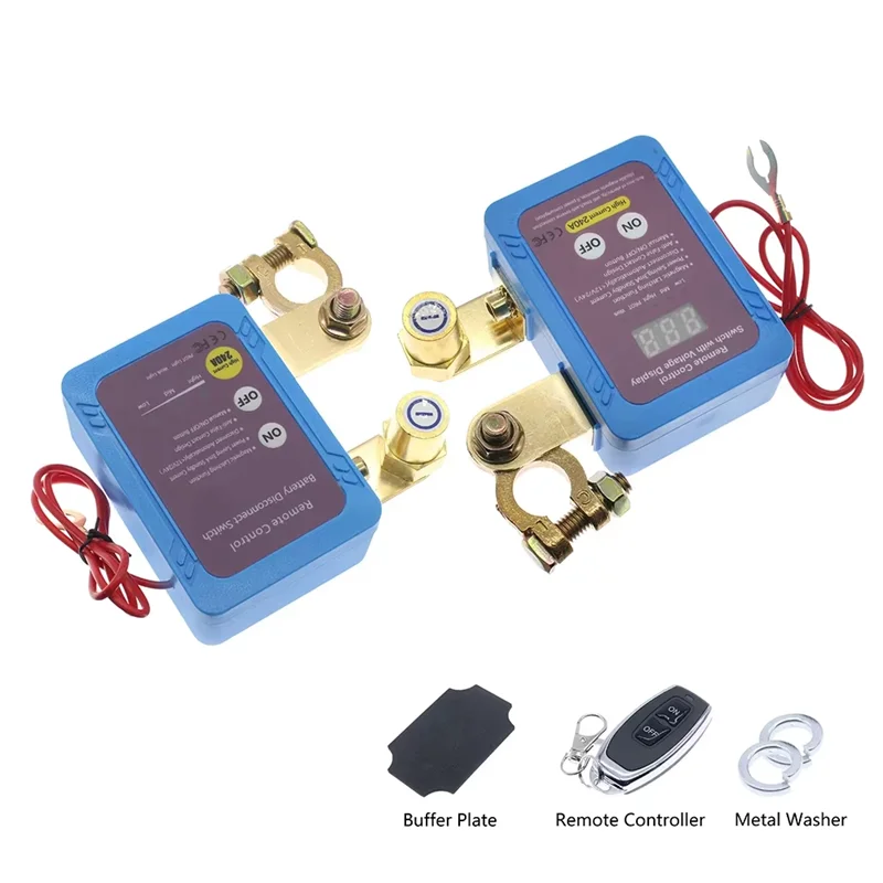 12V 240A Remote Battery Disconnect Switch Smart Voltage Control Car Kill Switch Anti Theft for Auto Truck RV ATV Boat Marine