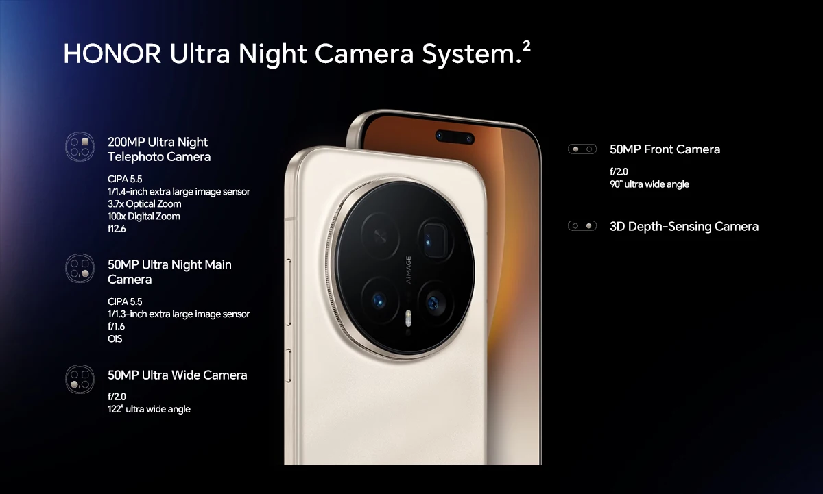 HONOR Magic8 Pro Global Version 5G Smartphone 6.71''120Hz OLED Screen Snapdragon 8 Elite Gen5 200MP Cameras 100W SuperCharge NFC