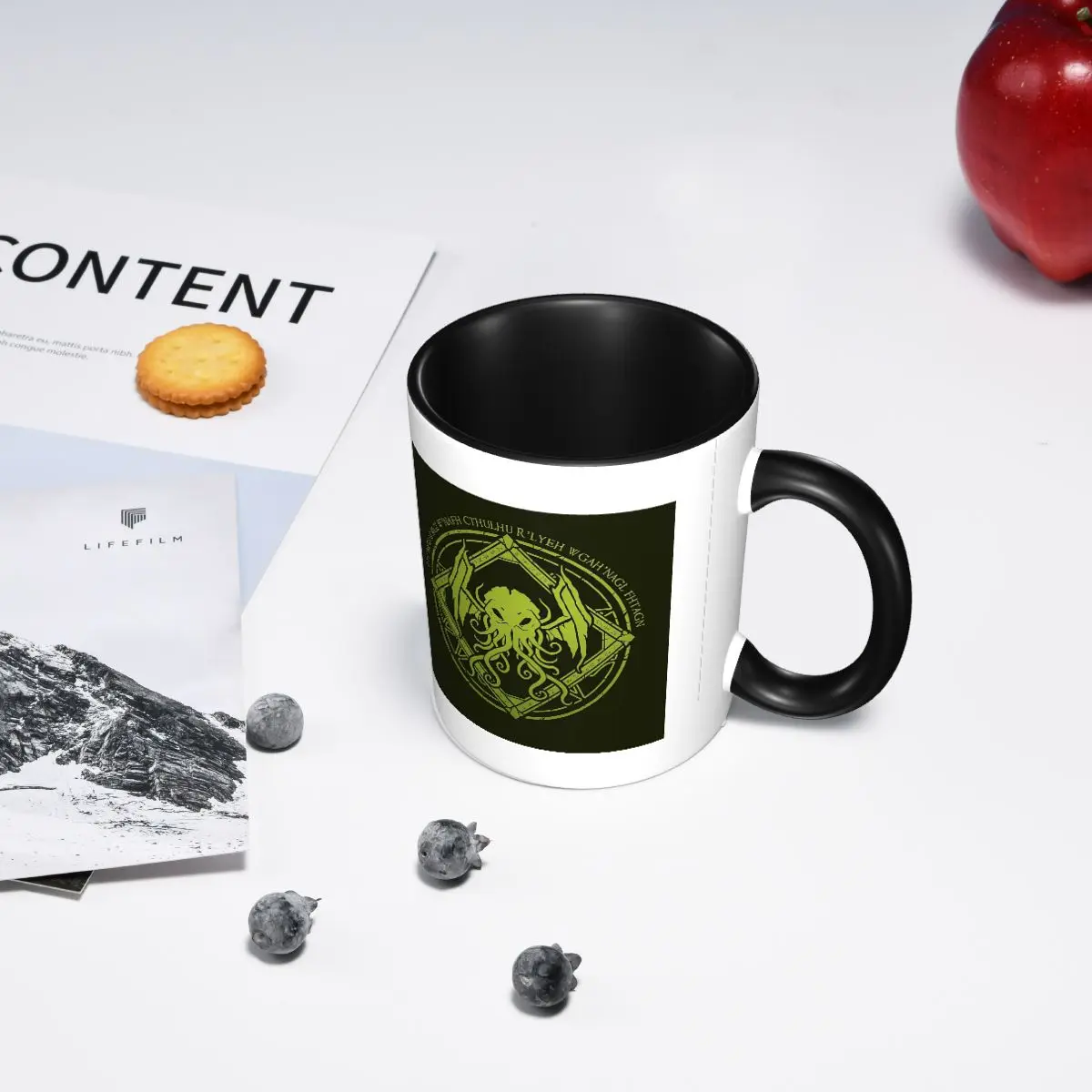 

Кружка Cthulhu Lovecraft Chant Design, забавные керамические кофейные чашки, чайные кружки, чашка для молока, посуда для напитков, подарки для друзей