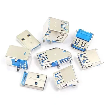 5 Stuks Usb 3.0 Connector Mannelijke/Vrouwelijke Socket Hoge Snelheid Gegevensoverdracht Usb3.0 Jack Voor Laptop U Disk Printer
