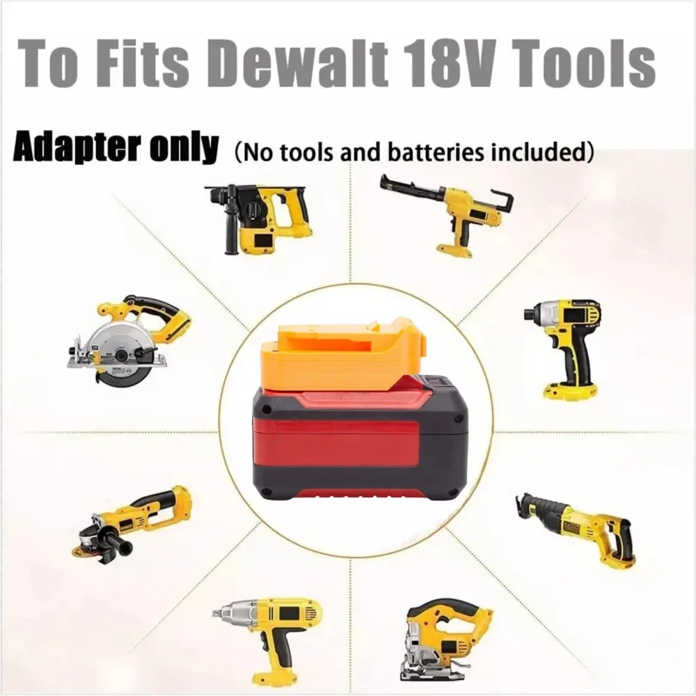 Imagem -03 - Acessório Adaptador de Bateria Conversor Lithium-ion Dewalt X-change Ozito 18v 20v xr