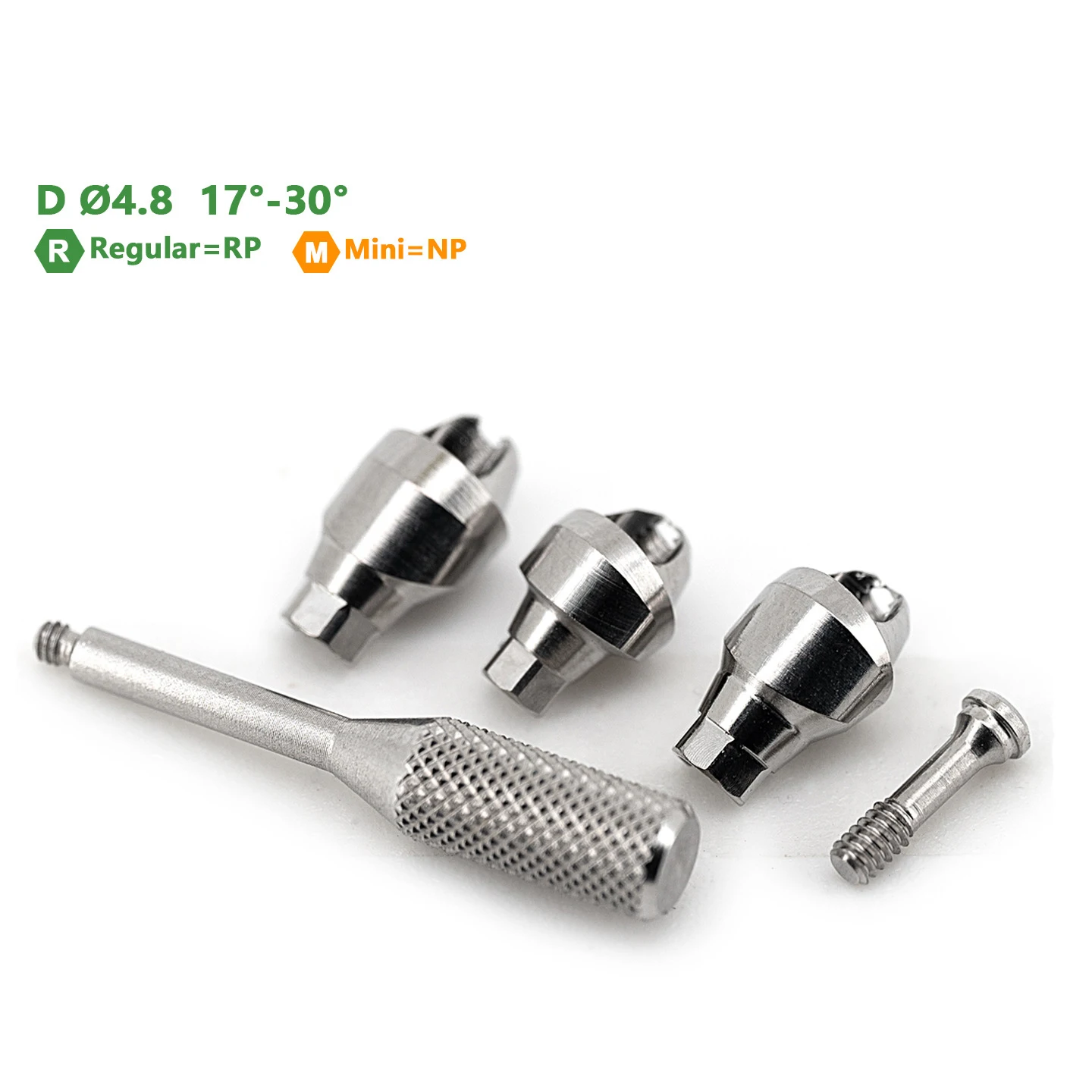 Nobelbiocare Compatible Dental Implant Angled Abutment 10PCS 17° 30° Multi-unit Prosthesis Abutment